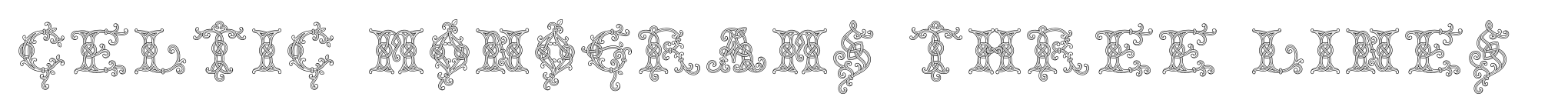 Celtic Monograms Three Lines image